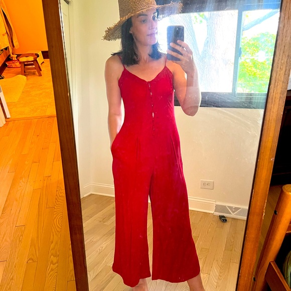 Red FP Jumpsuit - Picture 1 of 5